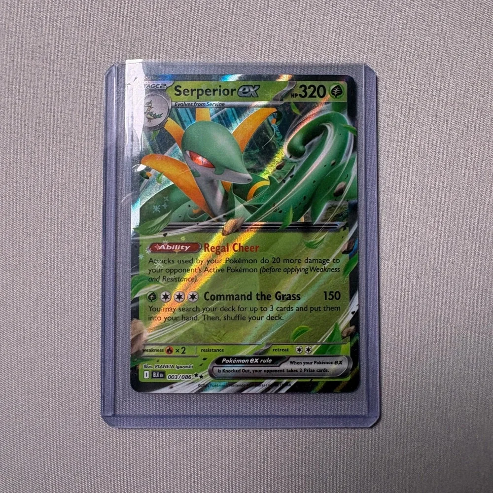 Pokemon Serperior ex 003/086 BLK EN Black White Ultra Rare Holo Card